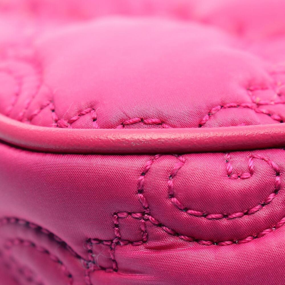 Gucci GG Matelasse 2way Handbag Leather Pink - Picture 5 of 7